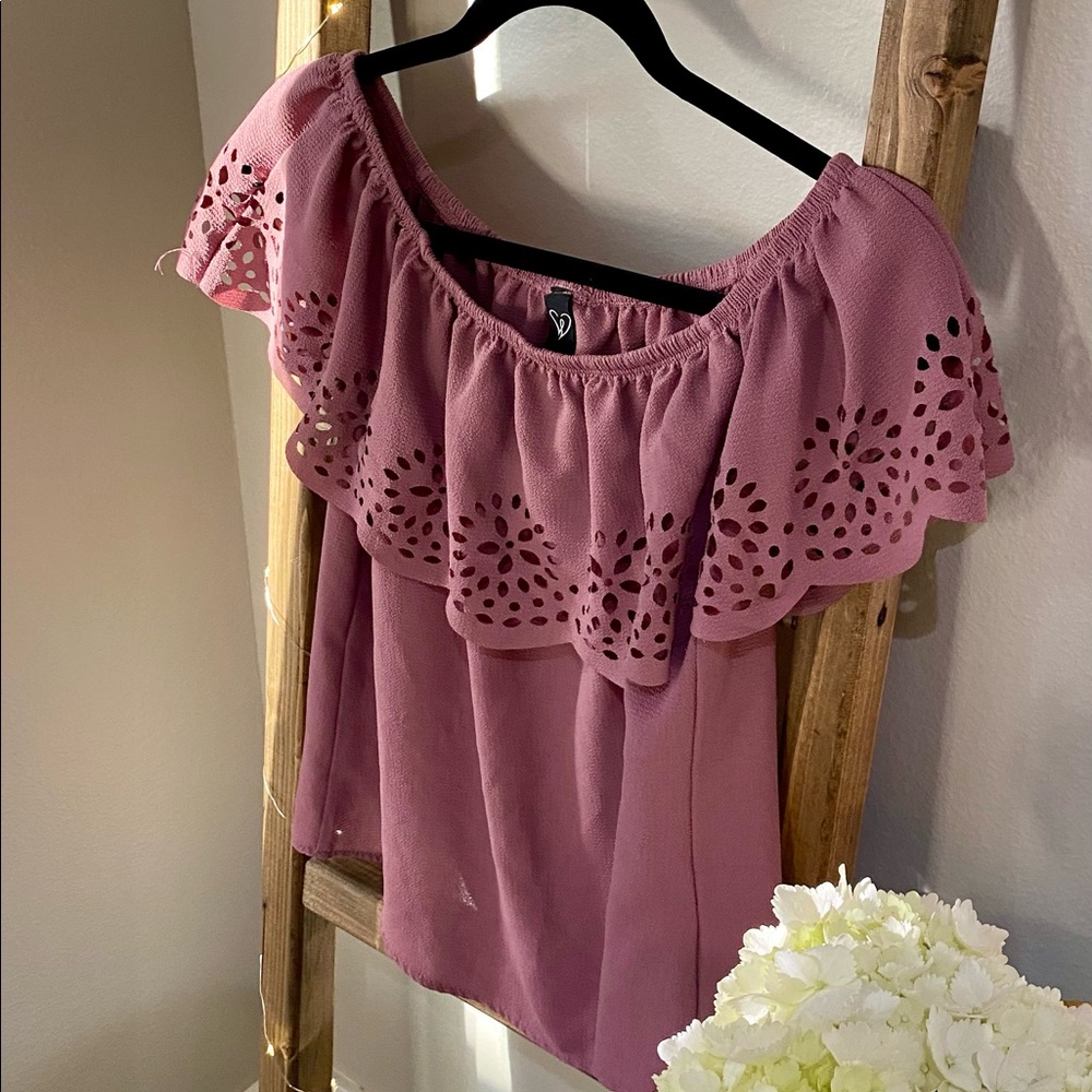 Forever 21, Lilac off the shoulder top. Medium size.